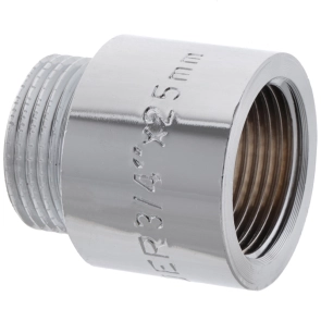 Подовжувач 3/4"-25мм (хром) Koer KF.E08-25.CHR (KF0107) №3