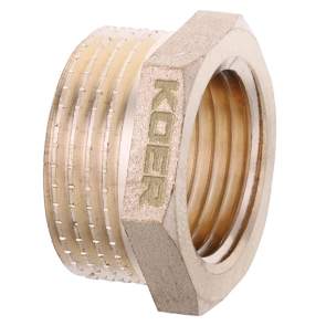 Футорка 1/2"х3/4" Koer KF.F0608.WN без нікелю (KR2985) №2