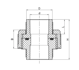 Муфта рознімна універсальна Koer K0271.PRO 40 PPR (KP2915) №2