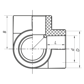 Угол с тремя выходами 20 PPR Koer K0029.PRO (KP0036) №2