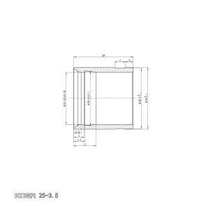 Гільза монтажна насувна Koer KA.S25 - 25-3.5mm (KR4901) №3