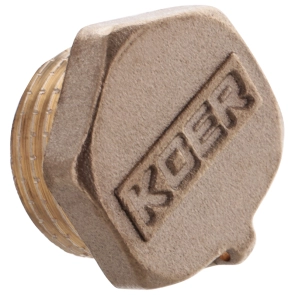 Заглушка Koer KF.P06M.WN - 1/2'' Н (без нікелю) (KR3023) №3