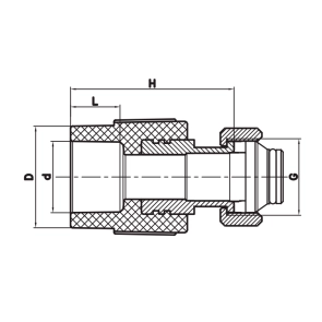 Муфта з євроконусом та накидною гайкою Koer K0240.PRO White - 20x3/4 PPR (KP3134) №2