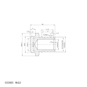 Заглушка Koer KA.P16 - 16(2.2mm) (KR4897) №4