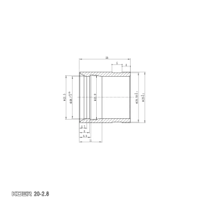 Гільза монтажна насувна Koer KA.S20 - 20-2.8mm (KR4900) №4