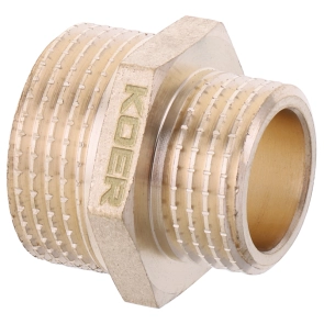 Ніпель редукційний 1/2"х3/4" Koer KF.N0608.WN без нікелю (KR2995) №2
