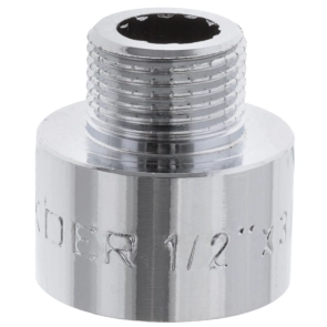 Переходник (коннектор) 3/8"х1/2" (хром) Koer KF.A0406.CHR (KF0137) №3