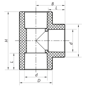 Тройник 90 PPR Koer K0199.PRO (KP2564) №2