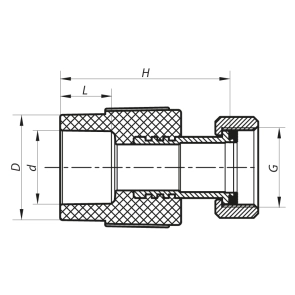 Муфта с накидной гайкой 25x3/4F PPR Koer K0142.PRO (KP0179) №2