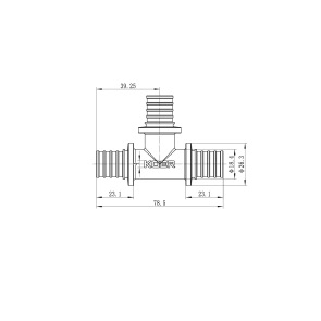 Трійник рівнопрохідний Koer KA.T20 - 20(2.8mm) x 20(2.8mm) x 20(2.8mm) (KR4885) №2