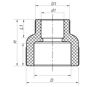 Муфта редукційна ВР 75x40 PPR Koer K0208.PRO (KP2573) №2