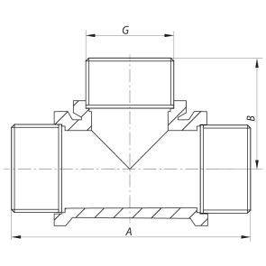 Трійник 1/2'' ПНН Koer KF.T06M (KF0069) №2