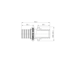 Муфта сполучна рівнопрохідна Koer KA.С20 - 20(2.8mm) x 20(2.8mm) (KR4856) №2