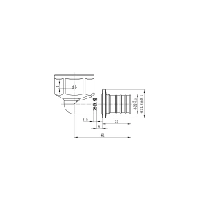 Кутник перехідний з ВР Koer KA.L10F-25 - 25(3.5mm) x 1"F (KR4879) №4