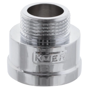 Перехідник (конектор) 3/4"х1" (хром) Koer KF.A0810.CHR (KF0136) №2