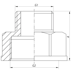 Перехідник (конектор) 1-1/4"x2" Koer KF.A1220 (KF0058) №4