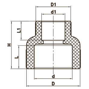 Муфта редукционная ВВ 25x20 PPR Koer K0032.PRO (KP0040) №3
