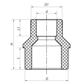 Муфта редукційна НB 32x20 PPR Koer K0057.PRO (KP0067) №2
