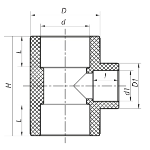 Трійник редукційний 63x50x63 PPR Koer K0055.PRO (KP0064) №2