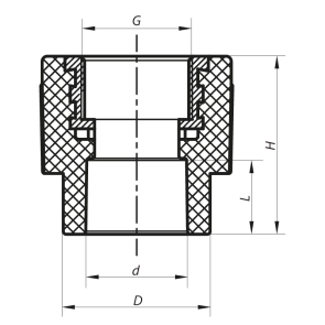 Муфта ВР 32x3/4F PPR Koer K0089.PRO (KP0107) №2