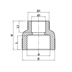 Муфта редукционная ВВ 110x90 PPR Koer K0218.PRO (KP2583) №2