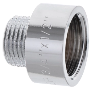 Переходник (коннектор) 1/2"х3/4" (хром) Koer KF.A0608.CHR (KF0138) №2