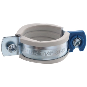 Хомут трубний оцинкований Koer KCB.10.G 1-1/4" (38-43) сірий (KR2787) №3