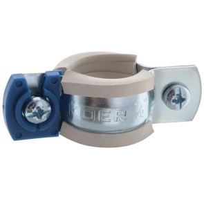 Хомут трубный оцинкованный Koer KCB.10.G 1/2" (20-25) серый (KR2784) №3
