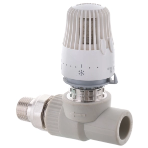 Кран термостатичний з термоголовкою прямої PPR 20x1/2 Koer K0155.PRO (KP0198) №3