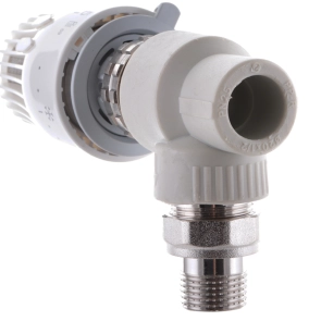 Кран термостатичний з кутовим термоголовкою 20x1/2 PPR Koer K0153.PRO (KP0195) №2