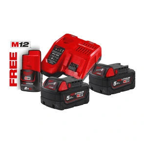 Аккумулятор Li-Ion M18 NRG-502 (В5 2шт, с/у M12-18FC) +M12 B2 MILWAUKEE №2
