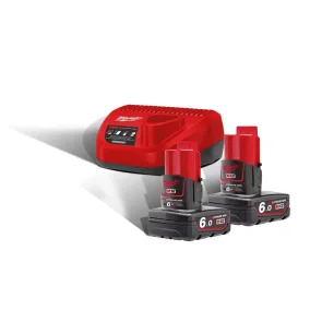 Акумулятор Li-Ion MILWAUKEE, M12 NRG-602 (+ заряд.пристрій, 2 акум.Х 6Аг) №4