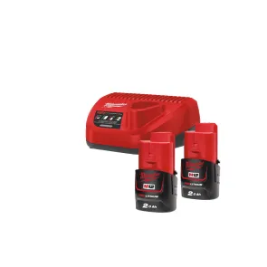 Акумулятор Li-Ion MILWAUKEE, M12 NRG-202 (+ заряд.пристрій, 2 акум.Х 2Аг) №2