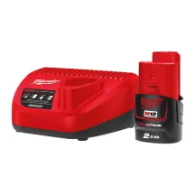 Аккумулятор Li-Ion MILWAUKEE, M12 NRG-201 (+ зарядное устройство, 1 акум.Х 2Ач)