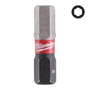 Бита SHOCKWAVE MILWAUKEE, Hex6, 25мм, (2шт) №2