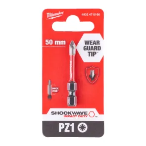 Біта SHOCKWAVE MILWAUKEE, PZ1, 50мм №1