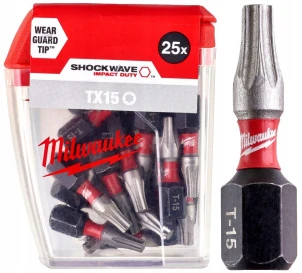 Біта SHOCKWAVE MILWAUKEE, TX15, 25мм, (25шт) №1
