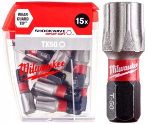 Біта SHOCKWAVE MILWAUKEE, TX50, 25мм, (15шт) №1
