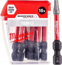 Бита SHOCKWAVE MILWAUKEE, TX20, 50мм, (10шт)