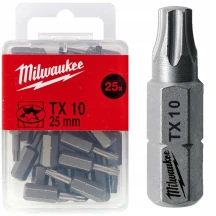 Бита SHOCKWAVE MILWAUKEE, TX10, 25мм, (25шт)