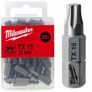 Біта MILWAUKEE, TX15, 25мм, (25шт) №1
