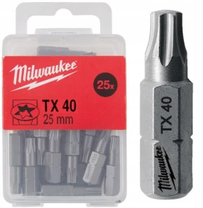 Біта MILWAUKEE, TX40, 25мм, (25шт) №1