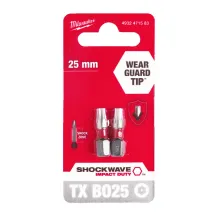 Біта SHOCKWAVE MILWAUKEE, TX BO25, 25мм, (2шт)