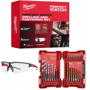 Набір біт Milwaukee SHOCKWAVE (39 предм.) + окуляри Perfect match deal Shockwave 2B №1