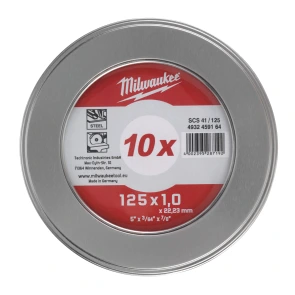 Диск отрезной SCS 41/125x1 PRO+ (10 шт) в металлическом боксе №1