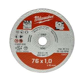 Диск отрезной по металлу MILWAUKEE SCS41/76, 76мм для M12 FCOT (5 шт.) №3