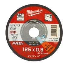 Диск відрізний по металу MILWAUKEE.W Pro+ SCS42 125x0.8mm