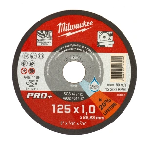 Диск отрезной по металлу MILWAUKEE, SCS 41/125х1 PRO+, 125мм №2