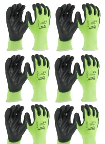 Рукавиці Hi-Vis Cut размер XL/10 - (Багатоштучна упаковка - 12 пар) №1