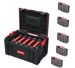 Ящик для инструмента QBRICK SYSTEM PRO TOOLBOX + 5 штук органайзеров PRO ORGANIZER MULTI №1